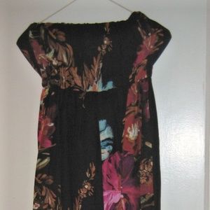 Xhilaration strapless floral maxi-length XS